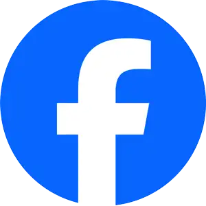 Primary Facebook logo on contact us page.
